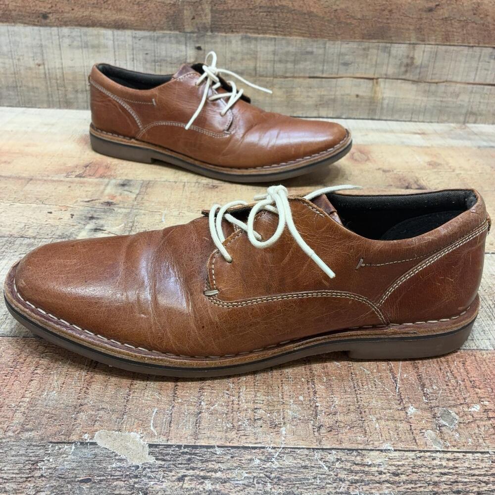 Steve Madden Harpoon 982 Shoes Mens Size 12 Brown Leather Casual Oxford